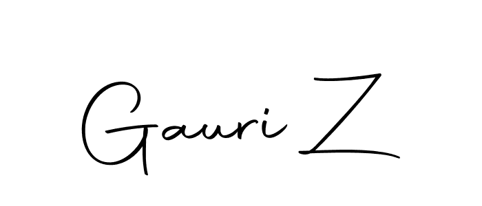 if you are searching for the best signature style for your name Gauri Z. so please give up your signature search. here we have designed multiple signature styles  using Autography-DOLnW. Gauri Z signature style 10 images and pictures png