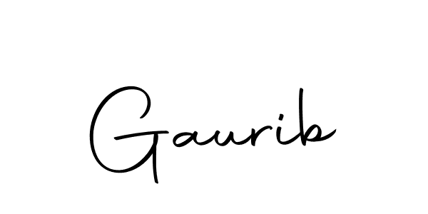 Use a signature maker to create a handwritten signature online. With this signature software, you can design (Autography-DOLnW) your own signature for name Gaurib. Gaurib signature style 10 images and pictures png