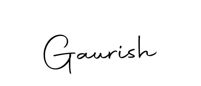 Make a beautiful signature design for name Gaurish. Use this online signature maker to create a handwritten signature for free. Gaurish signature style 10 images and pictures png