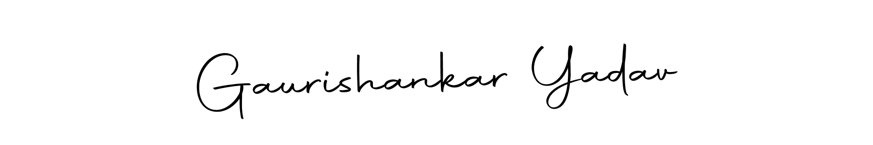 Make a short Gaurishankar Yadav signature style. Manage your documents anywhere anytime using Autography-DOLnW. Create and add eSignatures, submit forms, share and send files easily. Gaurishankar Yadav signature style 10 images and pictures png