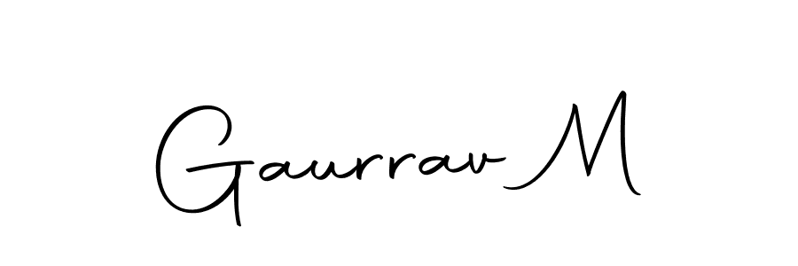 The best way (Autography-DOLnW) to make a short signature is to pick only two or three words in your name. The name Gaurrav M include a total of six letters. For converting this name. Gaurrav M signature style 10 images and pictures png