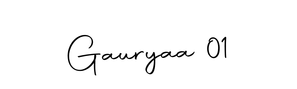 Use a signature maker to create a handwritten signature online. With this signature software, you can design (Autography-DOLnW) your own signature for name Gauryaa 01. Gauryaa 01 signature style 10 images and pictures png
