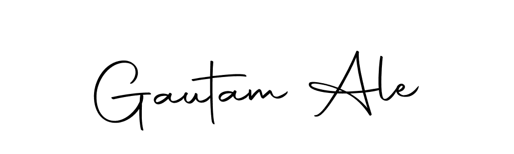 The best way (Autography-DOLnW) to make a short signature is to pick only two or three words in your name. The name Gautam Ale include a total of six letters. For converting this name. Gautam Ale signature style 10 images and pictures png