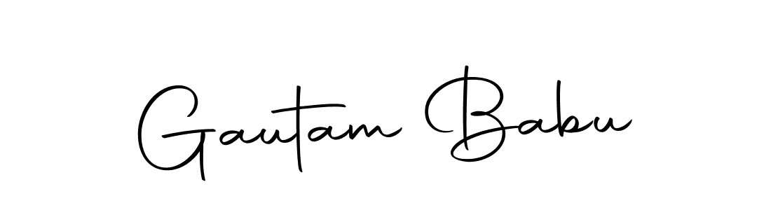 Design your own signature with our free online signature maker. With this signature software, you can create a handwritten (Autography-DOLnW) signature for name Gautam Babu. Gautam Babu signature style 10 images and pictures png