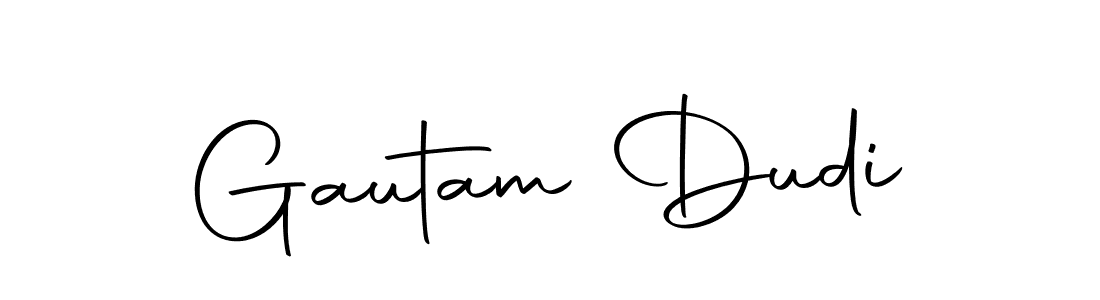 Use a signature maker to create a handwritten signature online. With this signature software, you can design (Autography-DOLnW) your own signature for name Gautam Dudi. Gautam Dudi signature style 10 images and pictures png