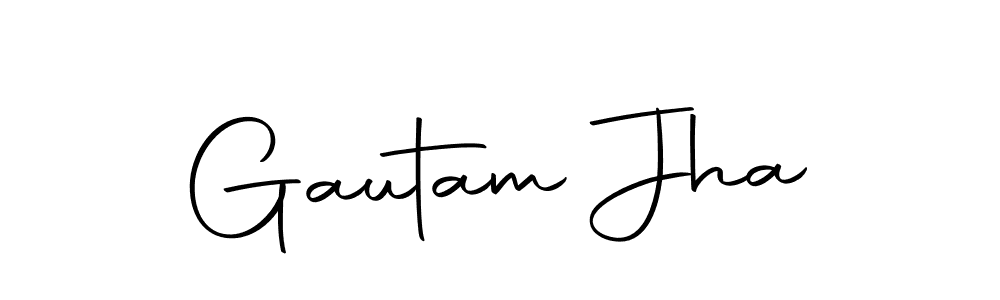 Design your own signature with our free online signature maker. With this signature software, you can create a handwritten (Autography-DOLnW) signature for name Gautam Jha. Gautam Jha signature style 10 images and pictures png