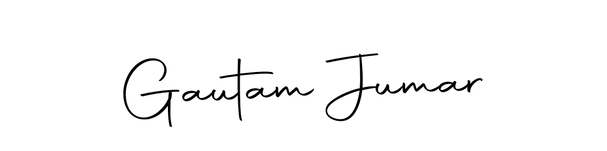 How to make Gautam Jumar name signature. Use Autography-DOLnW style for creating short signs online. This is the latest handwritten sign. Gautam Jumar signature style 10 images and pictures png