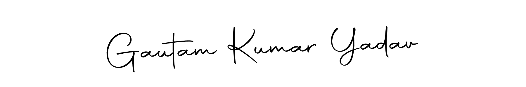 How to make Gautam Kumar Yadav name signature. Use Autography-DOLnW style for creating short signs online. This is the latest handwritten sign. Gautam Kumar Yadav signature style 10 images and pictures png