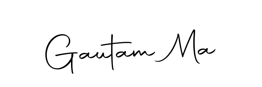 Use a signature maker to create a handwritten signature online. With this signature software, you can design (Autography-DOLnW) your own signature for name Gautam Ma. Gautam Ma signature style 10 images and pictures png