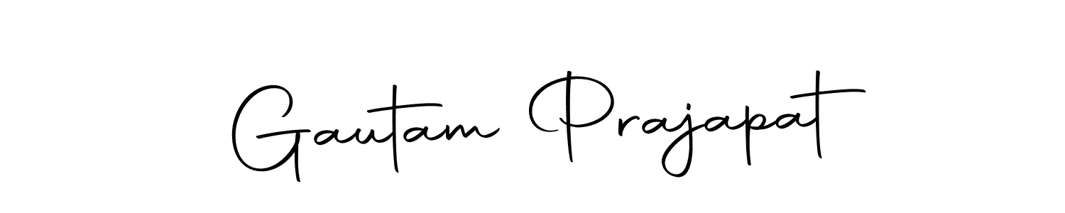 Make a beautiful signature design for name Gautam Prajapat. With this signature (Autography-DOLnW) style, you can create a handwritten signature for free. Gautam Prajapat signature style 10 images and pictures png