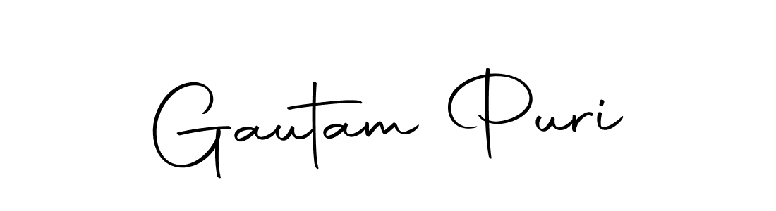 Make a beautiful signature design for name Gautam Puri. Use this online signature maker to create a handwritten signature for free. Gautam Puri signature style 10 images and pictures png