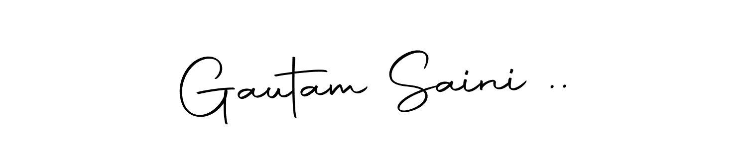 Make a beautiful signature design for name Gautam Saini ... Use this online signature maker to create a handwritten signature for free. Gautam Saini .. signature style 10 images and pictures png