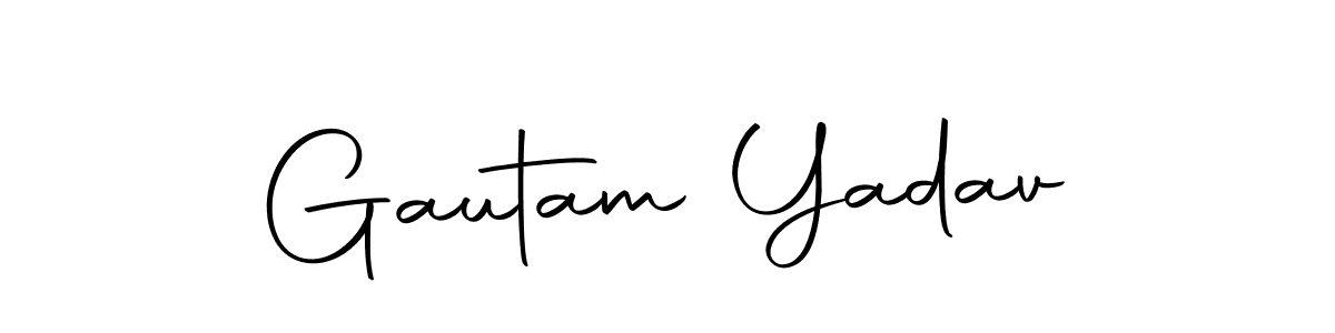 Use a signature maker to create a handwritten signature online. With this signature software, you can design (Autography-DOLnW) your own signature for name Gautam Yadav. Gautam Yadav signature style 10 images and pictures png