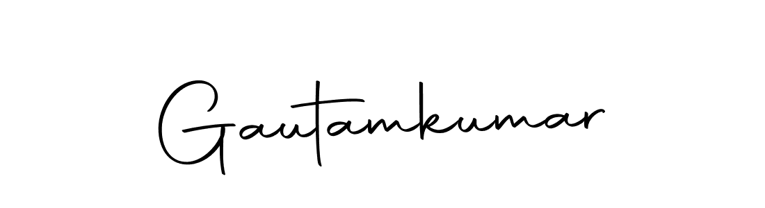 Design your own signature with our free online signature maker. With this signature software, you can create a handwritten (Autography-DOLnW) signature for name Gautamkumar. Gautamkumar signature style 10 images and pictures png