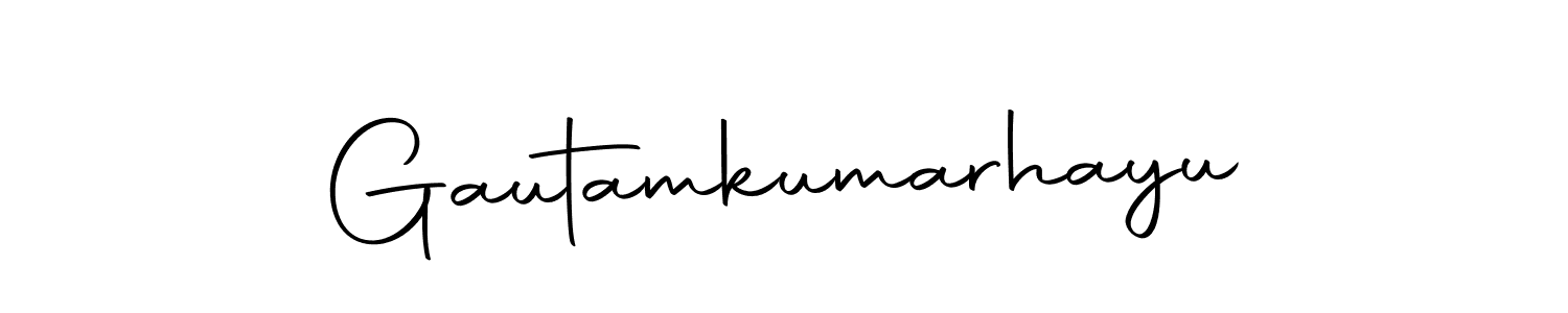 Make a beautiful signature design for name Gautamkumarhayu. Use this online signature maker to create a handwritten signature for free. Gautamkumarhayu signature style 10 images and pictures png
