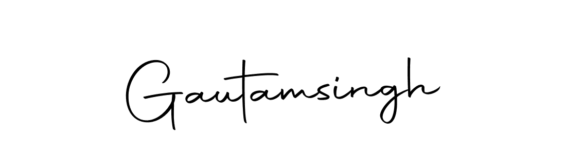 Create a beautiful signature design for name Gautamsingh. With this signature (Autography-DOLnW) fonts, you can make a handwritten signature for free. Gautamsingh signature style 10 images and pictures png