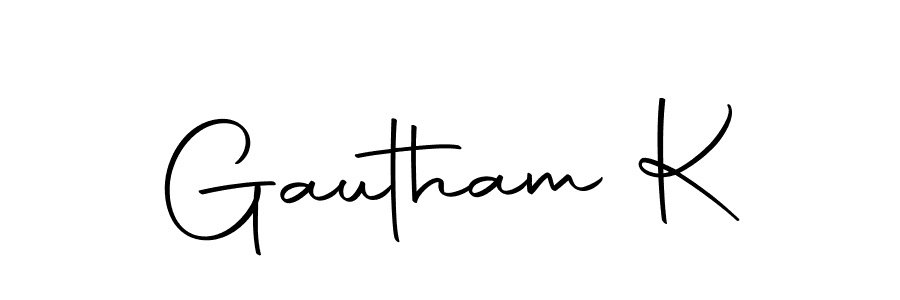 How to make Gautham K signature? Autography-DOLnW is a professional autograph style. Create handwritten signature for Gautham K name. Gautham K signature style 10 images and pictures png
