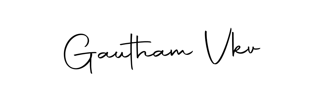 Design your own signature with our free online signature maker. With this signature software, you can create a handwritten (Autography-DOLnW) signature for name Gautham Vkv. Gautham Vkv signature style 10 images and pictures png