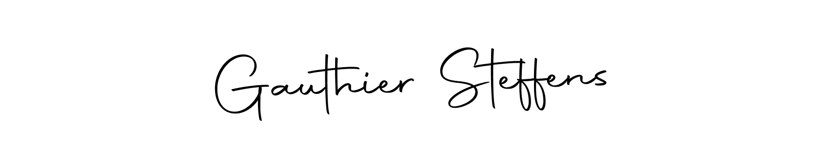 How to make Gauthier Steffens name signature. Use Autography-DOLnW style for creating short signs online. This is the latest handwritten sign. Gauthier Steffens signature style 10 images and pictures png