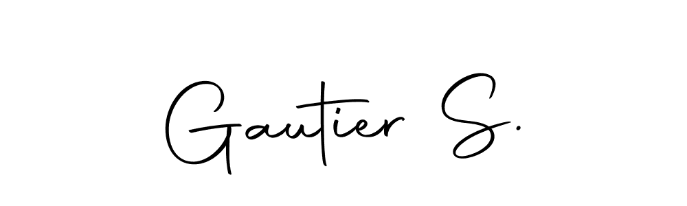 Make a beautiful signature design for name Gautier S.. With this signature (Autography-DOLnW) style, you can create a handwritten signature for free. Gautier S. signature style 10 images and pictures png