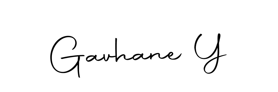 Create a beautiful signature design for name Gavhane Y. With this signature (Autography-DOLnW) fonts, you can make a handwritten signature for free. Gavhane Y signature style 10 images and pictures png