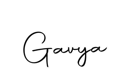 Create a beautiful signature design for name Gavya. With this signature (Autography-DOLnW) fonts, you can make a handwritten signature for free. Gavya signature style 10 images and pictures png