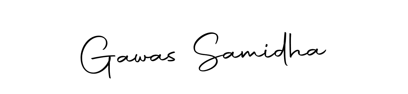 Make a beautiful signature design for name Gawas Samidha. With this signature (Autography-DOLnW) style, you can create a handwritten signature for free. Gawas Samidha signature style 10 images and pictures png