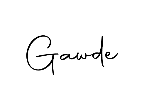 How to make Gawde signature? Autography-DOLnW is a professional autograph style. Create handwritten signature for Gawde name. Gawde signature style 10 images and pictures png