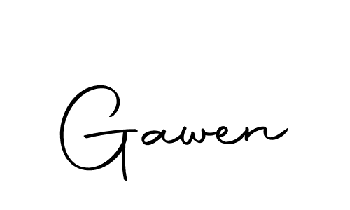 Design your own signature with our free online signature maker. With this signature software, you can create a handwritten (Autography-DOLnW) signature for name Gawen. Gawen signature style 10 images and pictures png