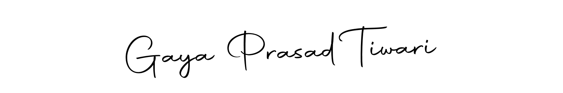 Create a beautiful signature design for name Gaya Prasad Tiwari. With this signature (Autography-DOLnW) fonts, you can make a handwritten signature for free. Gaya Prasad Tiwari signature style 10 images and pictures png