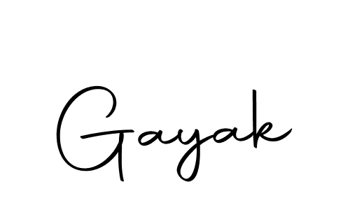 Design your own signature with our free online signature maker. With this signature software, you can create a handwritten (Autography-DOLnW) signature for name Gayak. Gayak signature style 10 images and pictures png