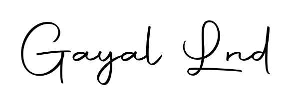 The Autography-DOLnW handwriting style adds charm and authenticity to name Gayal Lnd. A wonderful choice for personal thank-you notes. Gayal Lnd signature style 10 images and pictures png