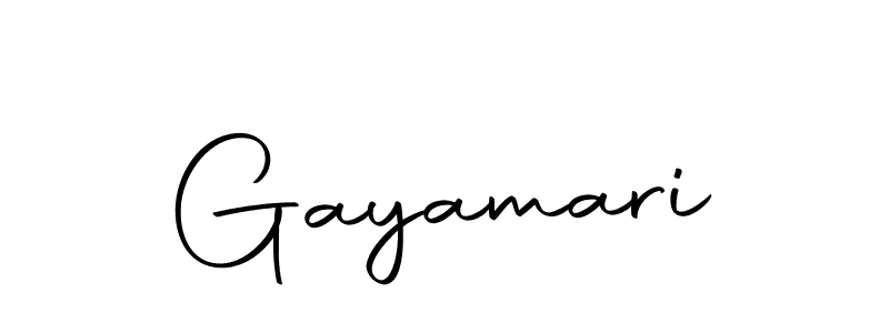 How to make Gayamari signature? Autography-DOLnW is a professional autograph style. Create handwritten signature for Gayamari name. Gayamari signature style 10 images and pictures png