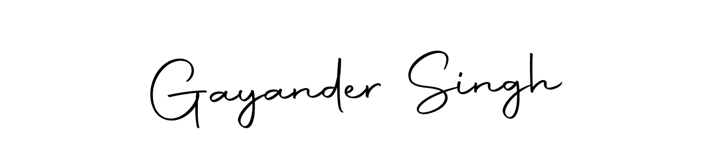 Make a beautiful signature design for name Gayander Singh. With this signature (Autography-DOLnW) style, you can create a handwritten signature for free. Gayander Singh signature style 10 images and pictures png