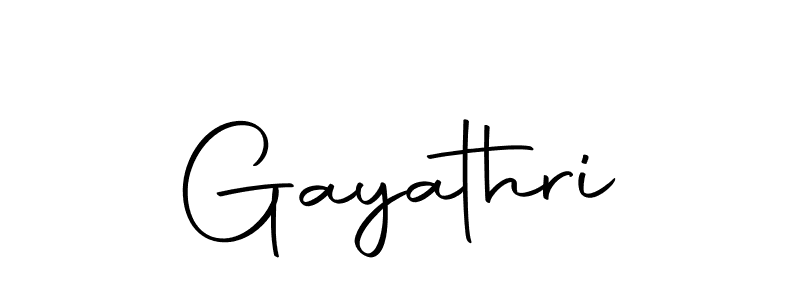 Create a beautiful signature design for name Gayathri. With this signature (Autography-DOLnW) fonts, you can make a handwritten signature for free. Gayathri signature style 10 images and pictures png