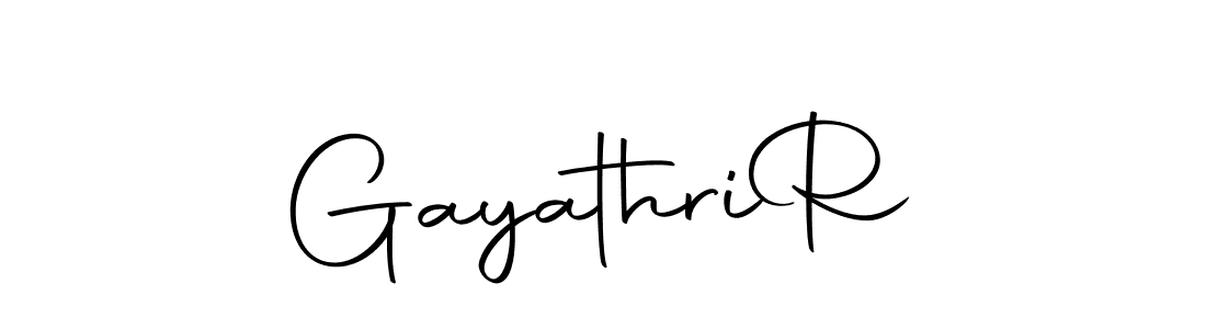 Create a beautiful signature design for name Gayathri  R. With this signature (Autography-DOLnW) fonts, you can make a handwritten signature for free. Gayathri  R signature style 10 images and pictures png