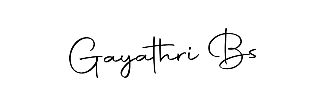 Create a beautiful signature design for name Gayathri Bs. With this signature (Autography-DOLnW) fonts, you can make a handwritten signature for free. Gayathri Bs signature style 10 images and pictures png