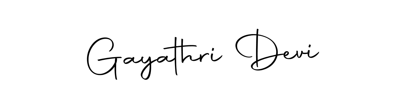 Design your own signature with our free online signature maker. With this signature software, you can create a handwritten (Autography-DOLnW) signature for name Gayathri Devi. Gayathri Devi signature style 10 images and pictures png