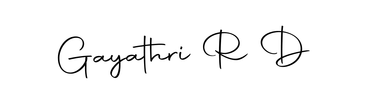 How to make Gayathri R D signature? Autography-DOLnW is a professional autograph style. Create handwritten signature for Gayathri R D name. Gayathri R D signature style 10 images and pictures png