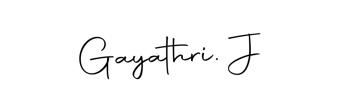 How to make Gayathri. J signature? Autography-DOLnW is a professional autograph style. Create handwritten signature for Gayathri. J name. Gayathri. J signature style 10 images and pictures png