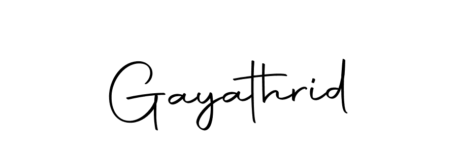 Design your own signature with our free online signature maker. With this signature software, you can create a handwritten (Autography-DOLnW) signature for name Gayathrid. Gayathrid signature style 10 images and pictures png