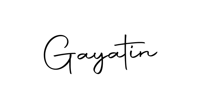Use a signature maker to create a handwritten signature online. With this signature software, you can design (Autography-DOLnW) your own signature for name Gayatin. Gayatin signature style 10 images and pictures png