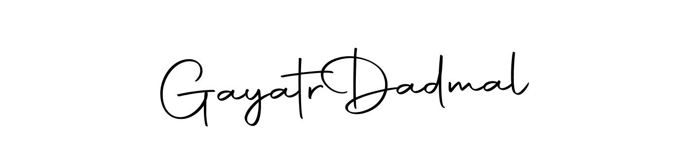 The best way (Autography-DOLnW) to make a short signature is to pick only two or three words in your name. The name Gayatr  Dadmal include a total of six letters. For converting this name. Gayatr  Dadmal signature style 10 images and pictures png
