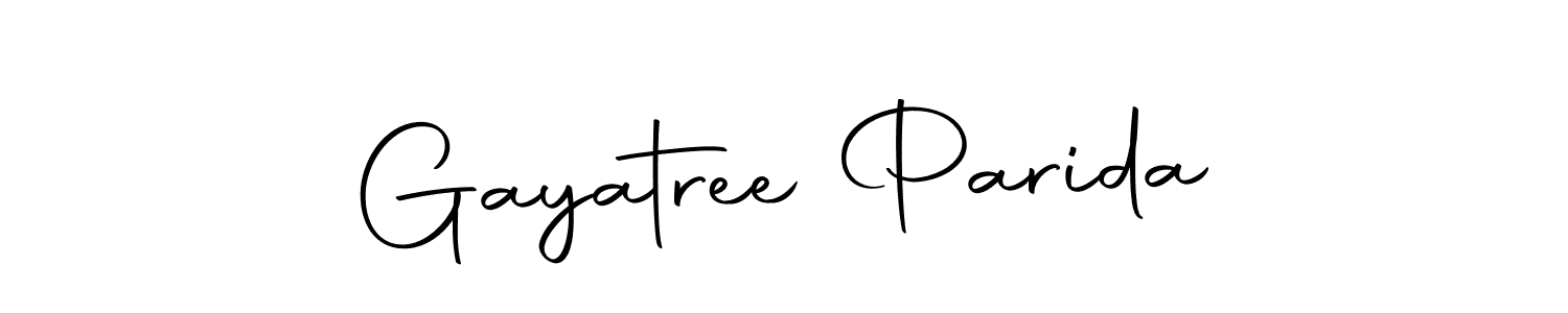 Use a signature maker to create a handwritten signature online. With this signature software, you can design (Autography-DOLnW) your own signature for name Gayatree Parida. Gayatree Parida signature style 10 images and pictures png