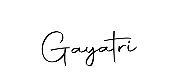 Design your own signature with our free online signature maker. With this signature software, you can create a handwritten (Autography-DOLnW) signature for name Gayatri. Gayatri signature style 10 images and pictures png