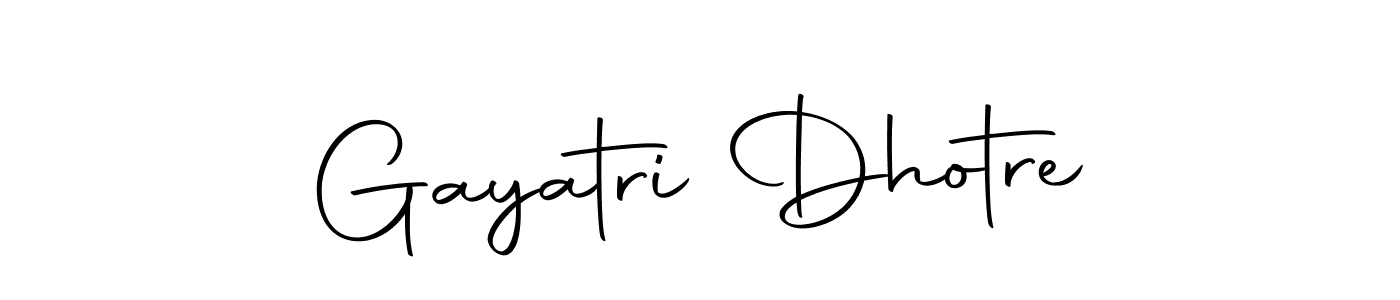 Make a beautiful signature design for name Gayatri Dhotre. With this signature (Autography-DOLnW) style, you can create a handwritten signature for free. Gayatri Dhotre signature style 10 images and pictures png