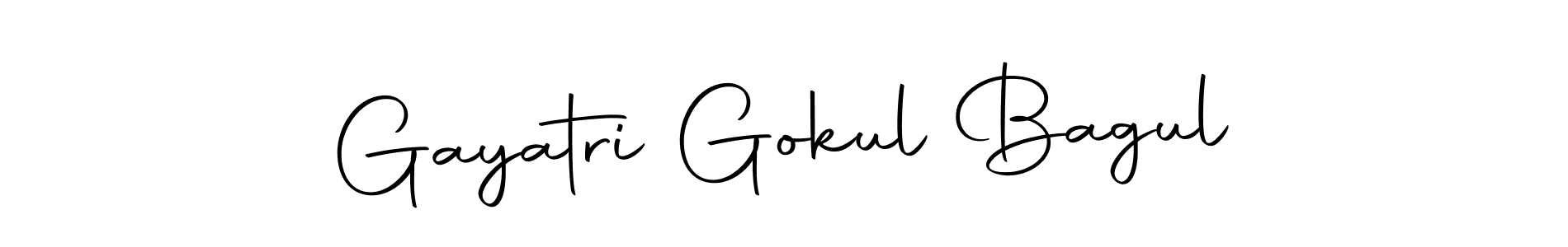 Make a beautiful signature design for name Gayatri Gokul Bagul. With this signature (Autography-DOLnW) style, you can create a handwritten signature for free. Gayatri Gokul Bagul signature style 10 images and pictures png