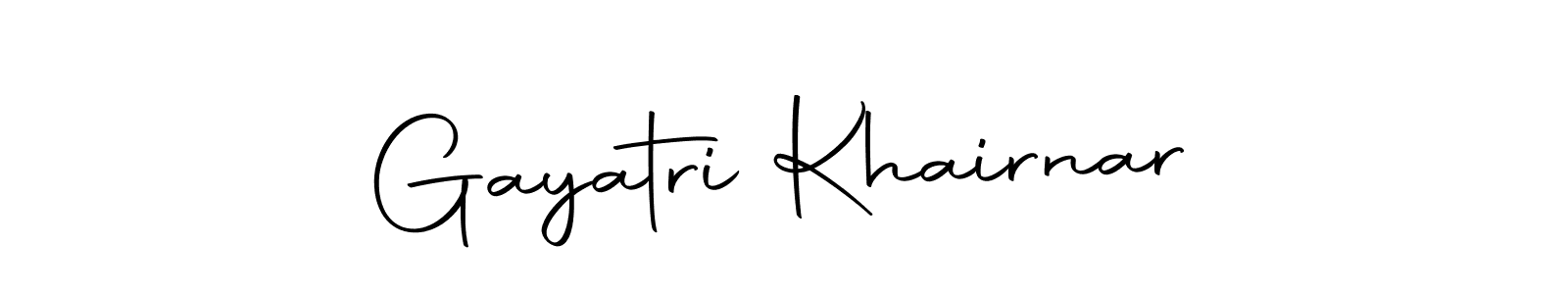 You should practise on your own different ways (Autography-DOLnW) to write your name (Gayatri Khairnar) in signature. don't let someone else do it for you. Gayatri Khairnar signature style 10 images and pictures png