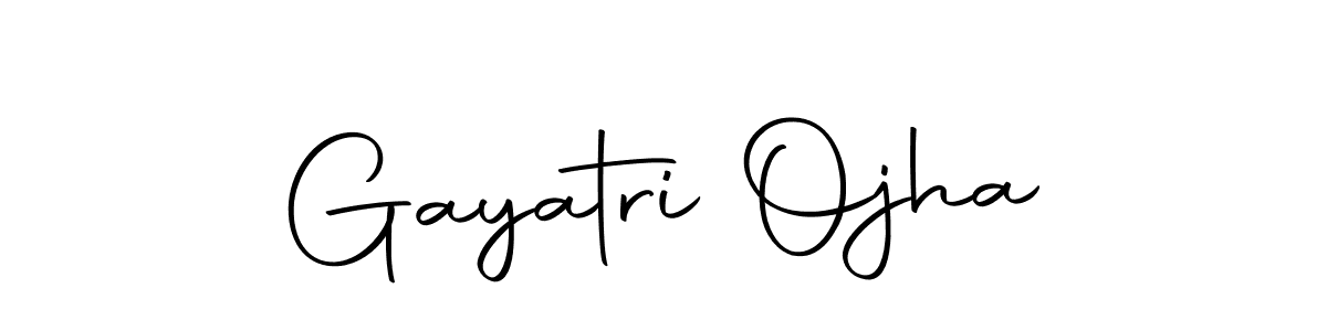 Design your own signature with our free online signature maker. With this signature software, you can create a handwritten (Autography-DOLnW) signature for name Gayatri Ojha. Gayatri Ojha signature style 10 images and pictures png