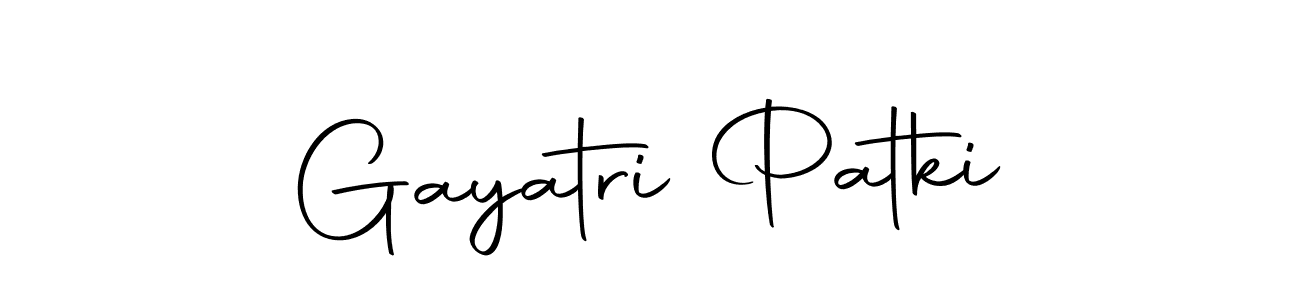 Make a beautiful signature design for name Gayatri Patki. With this signature (Autography-DOLnW) style, you can create a handwritten signature for free. Gayatri Patki signature style 10 images and pictures png